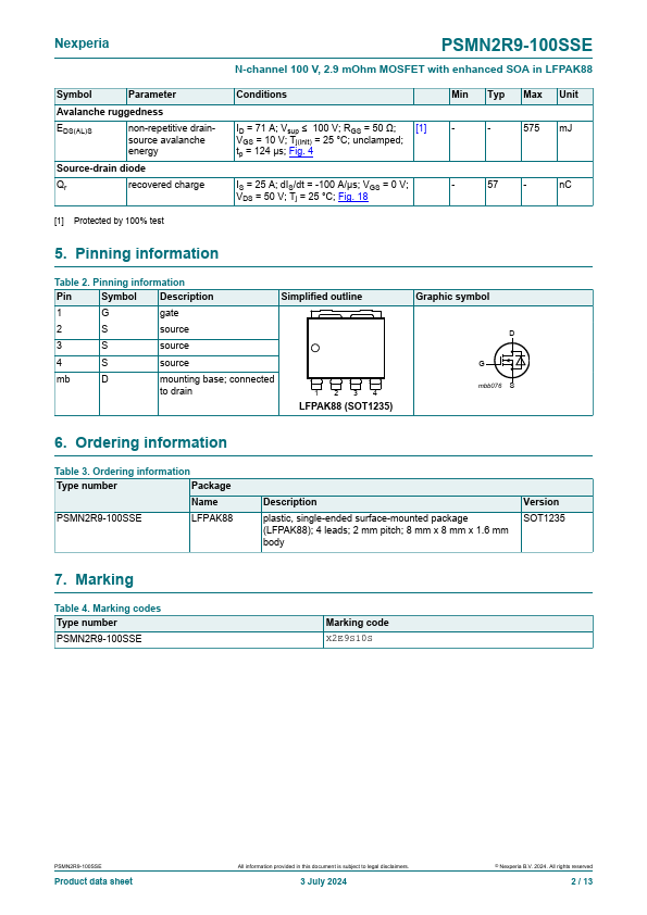 PSMN2R9-100SSE