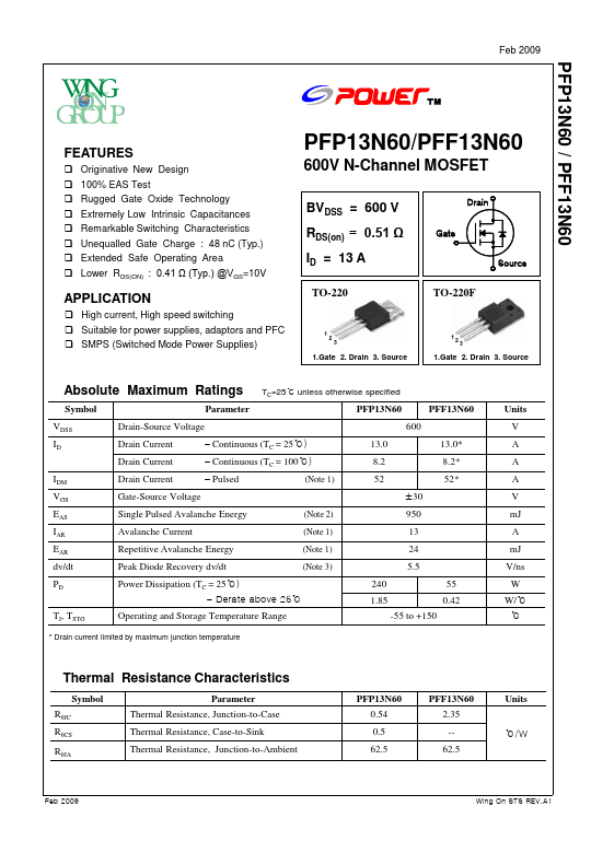 PFP13N60