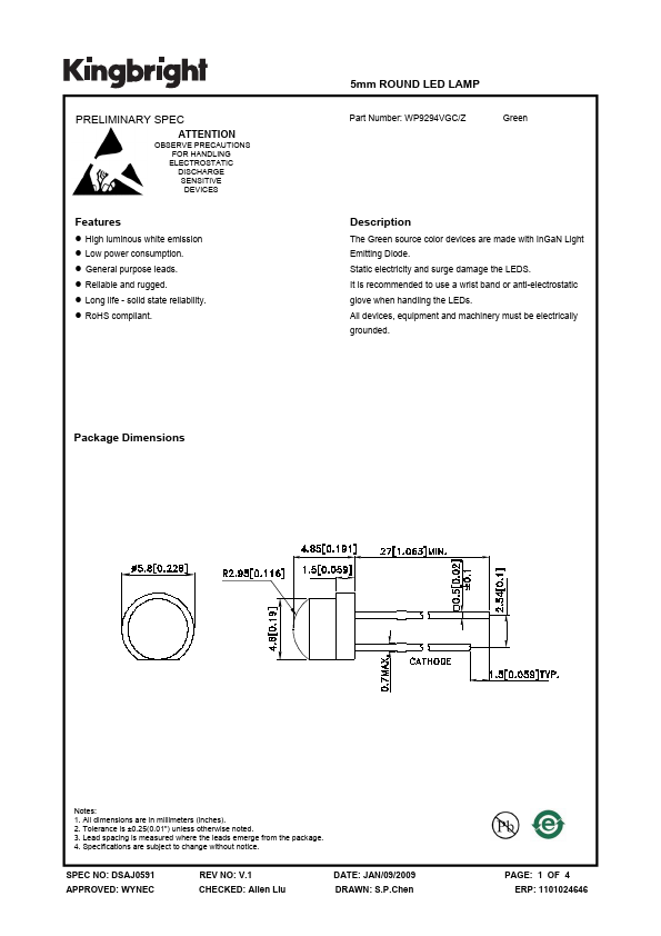 WP9294VGC-Z