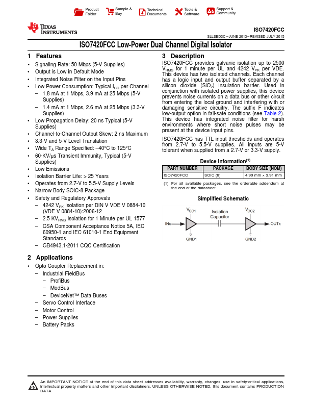 ISO7420FCC