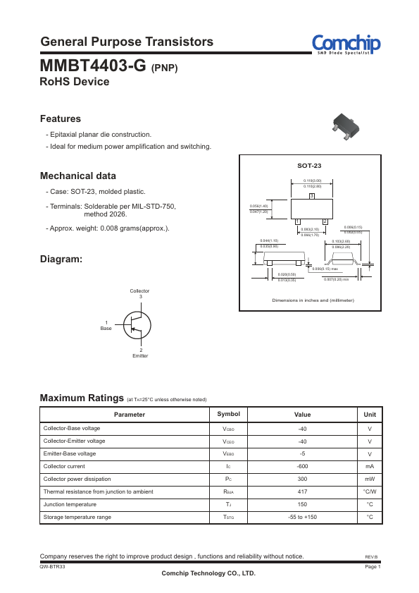 MMBT4403-G