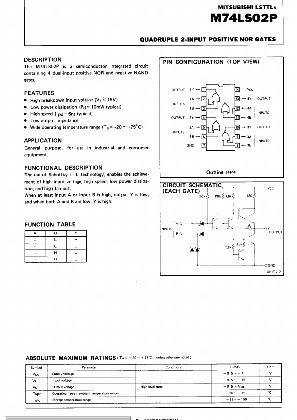 M74LS02P