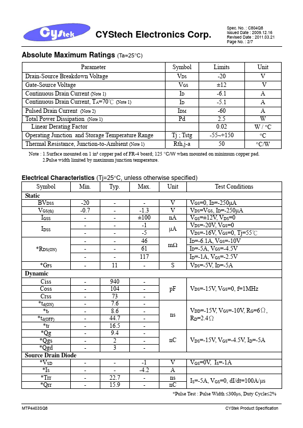 MTP4403SQ8