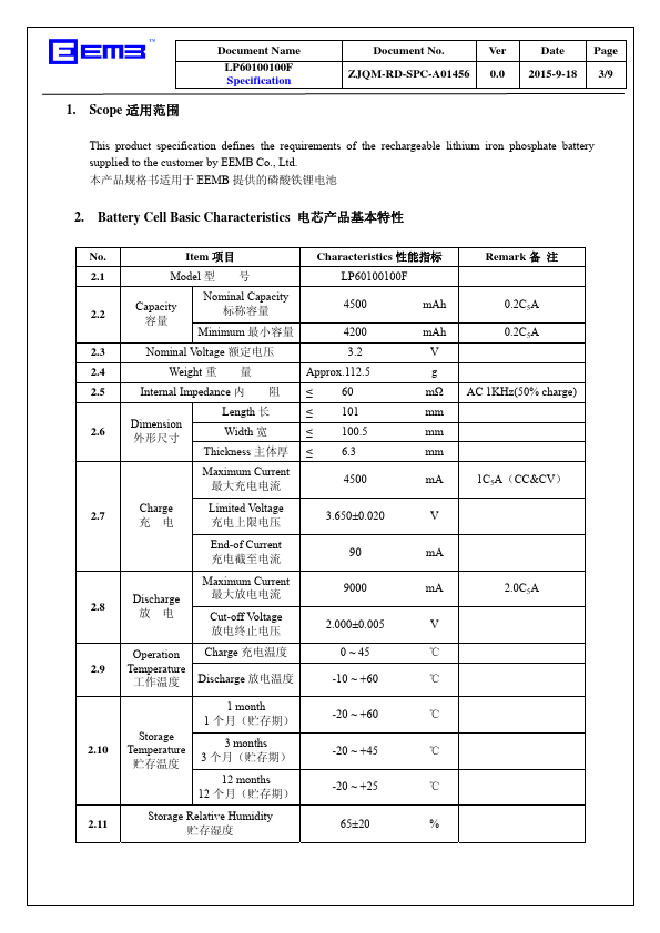 LP60100100F