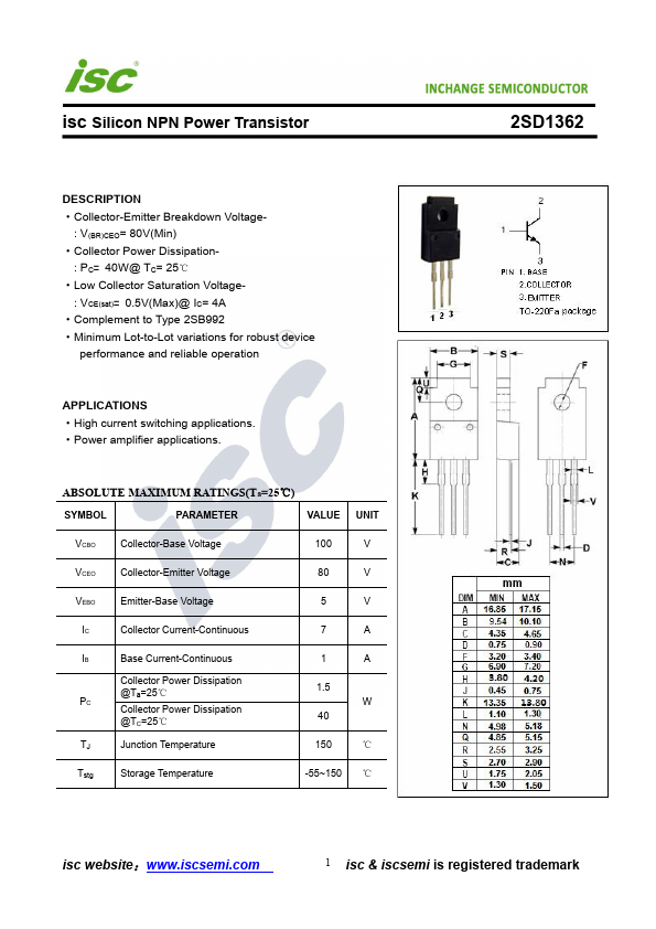 2SD1362