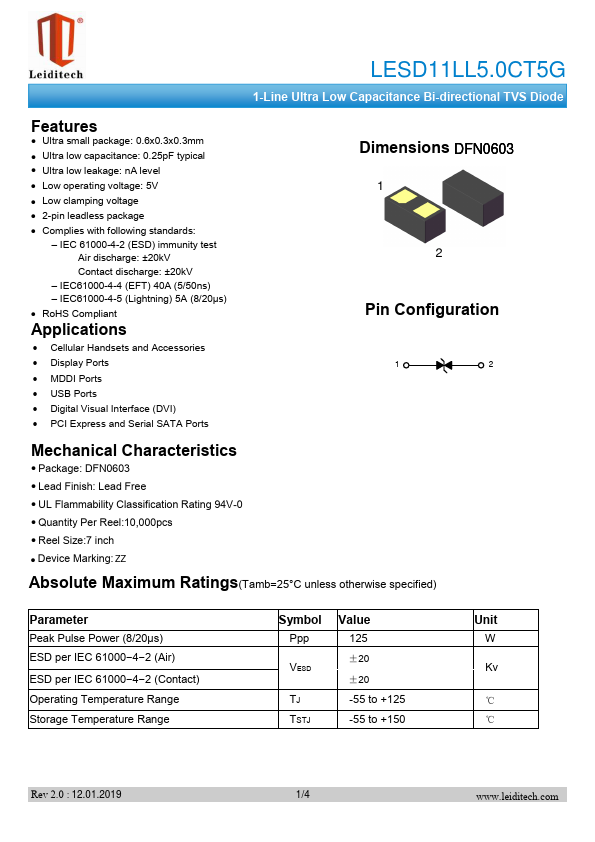 LESD11LL5.0CT5G