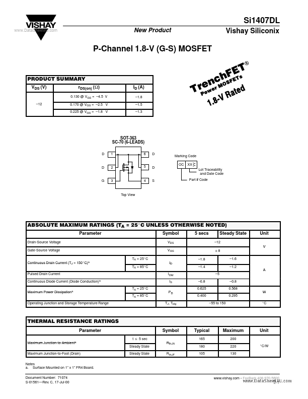 SI1407DL