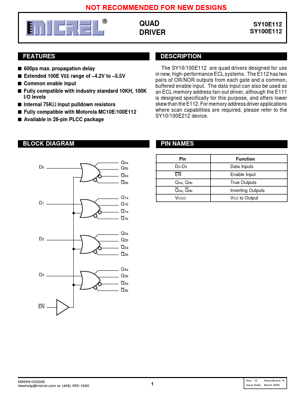 SY10E112