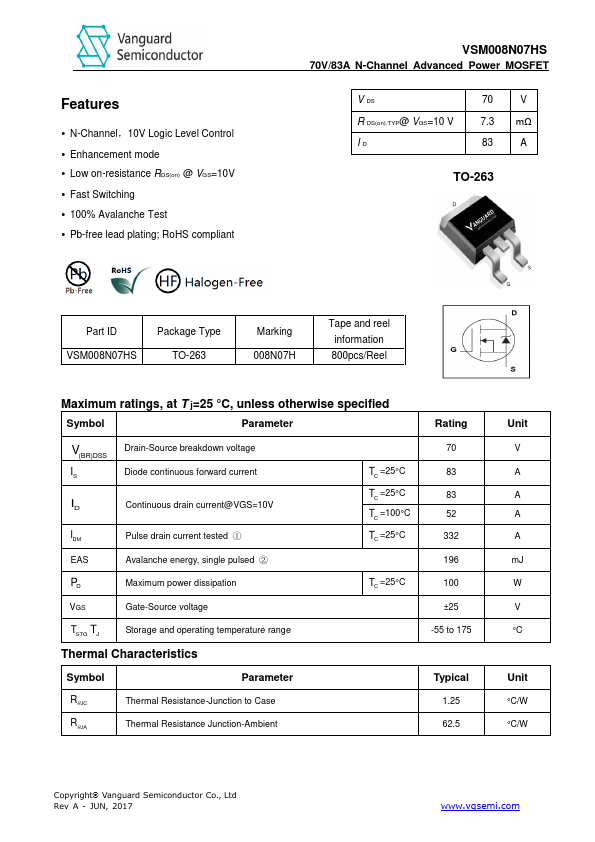 VSM008N07HS