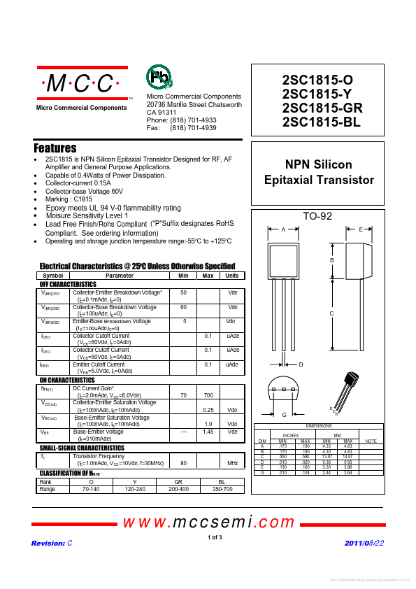 2SC1815-GR