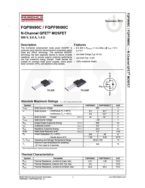 FQP9N90C