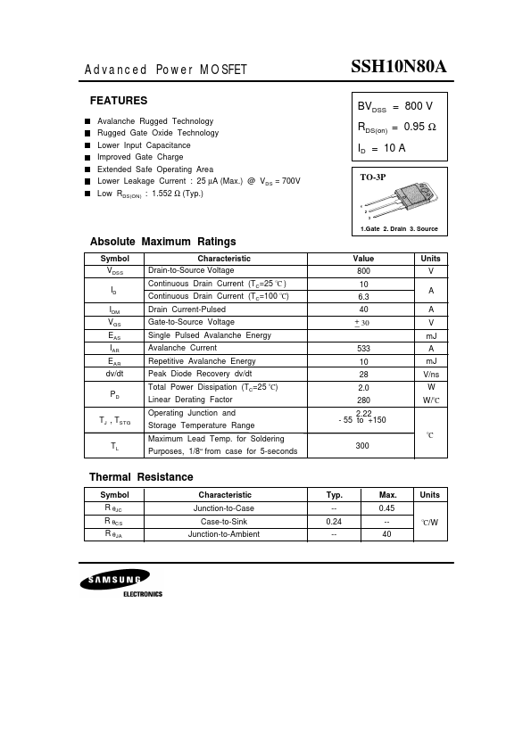 SSH10N80A