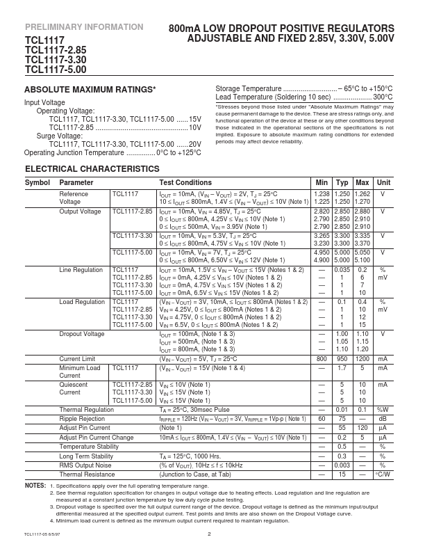 TCL1117-2.85CEB