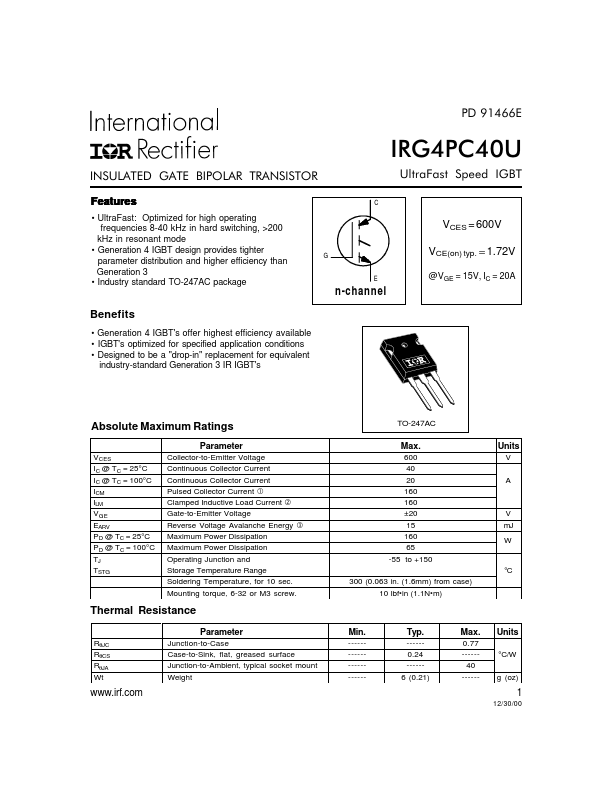 IRG4PC40U