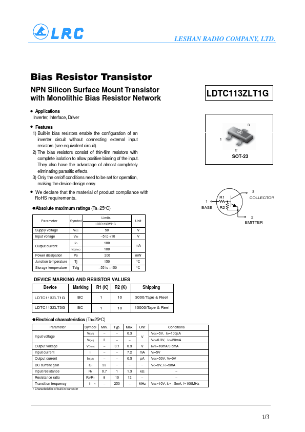 LDTC113ZLT3G