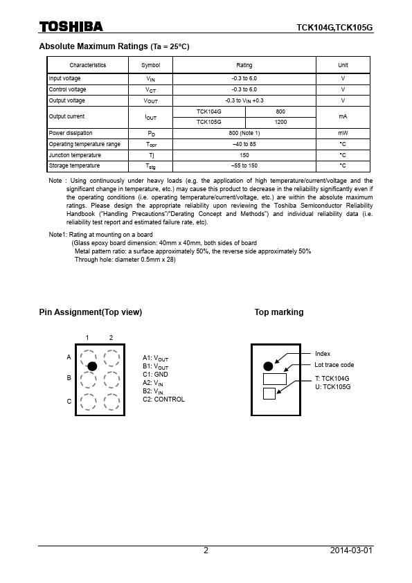 TCK105G