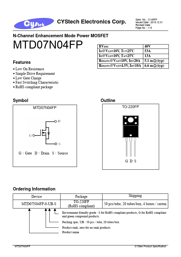 MTD07N04FP