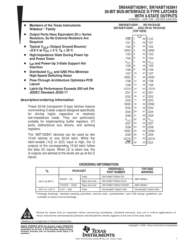 SN54ABT162841