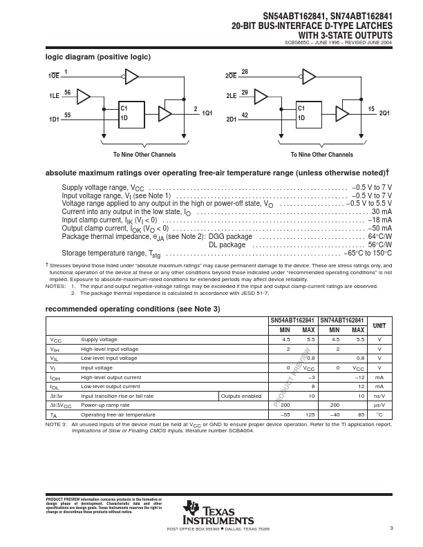 SN54ABT162841