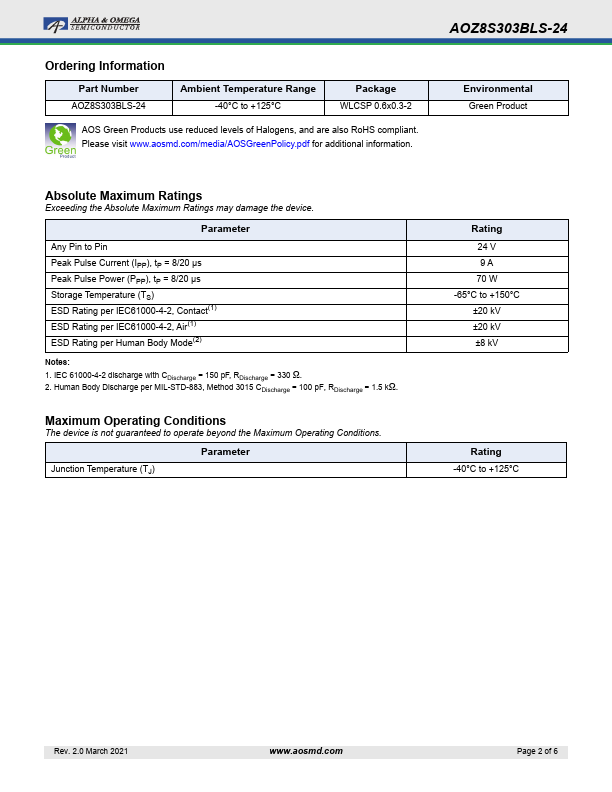 AOZ8S303BLS-24