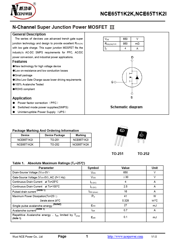 NCE65T1K2I