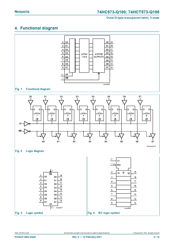 74HC573-Q100