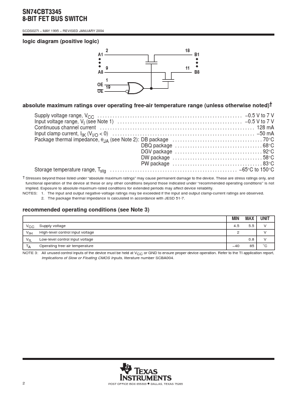 SN74CBT3345