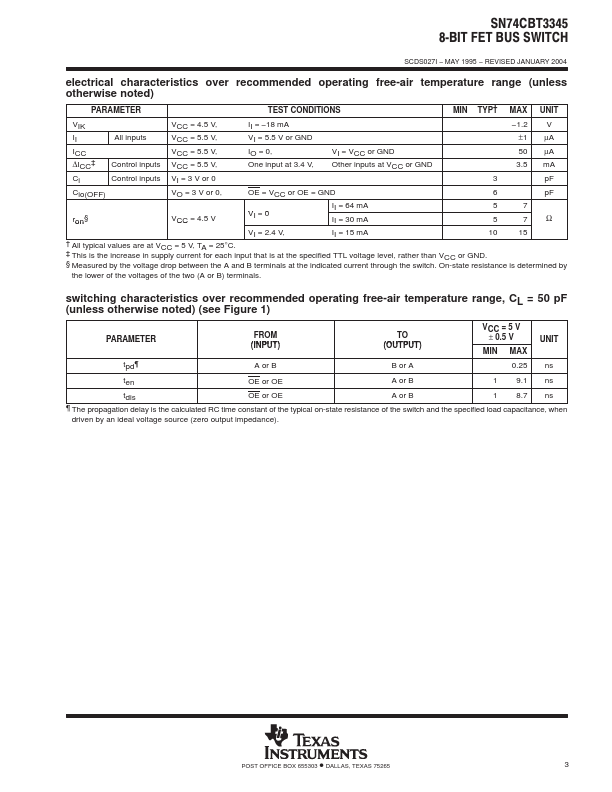 SN74CBT3345