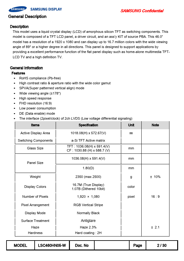 LSC460HN05-W