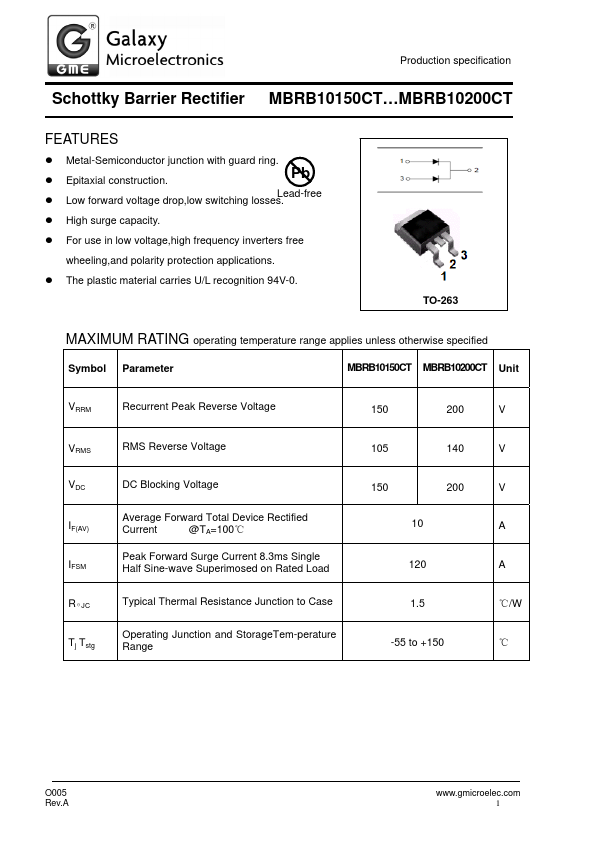 MBRB10150CT