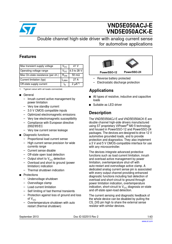 VND5E050ACK-E