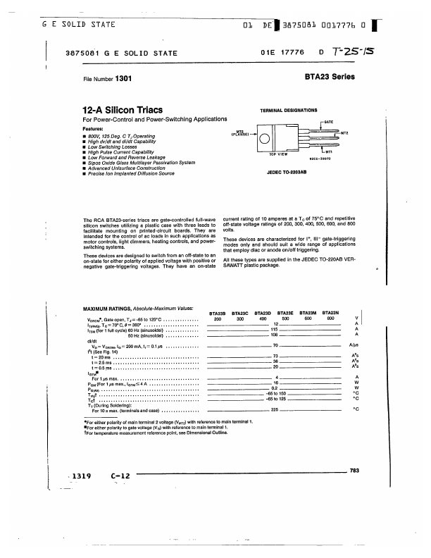 BTA23D