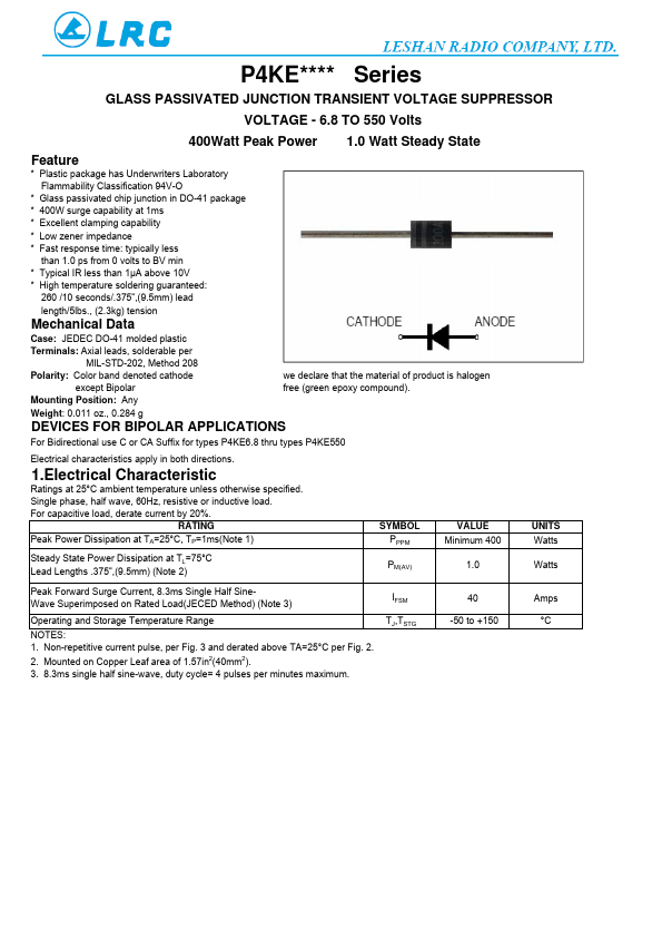 P4KE9.1A