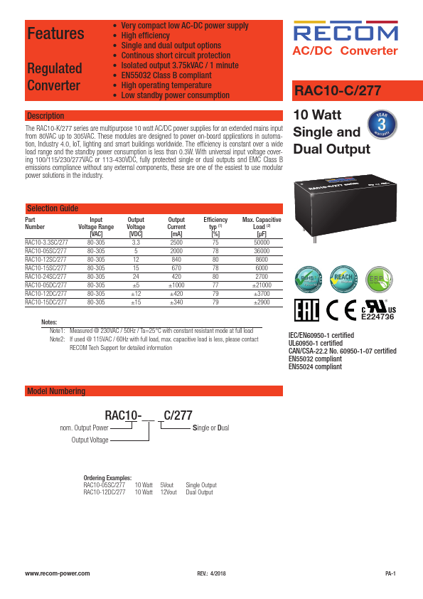 RAC10-15SC-277