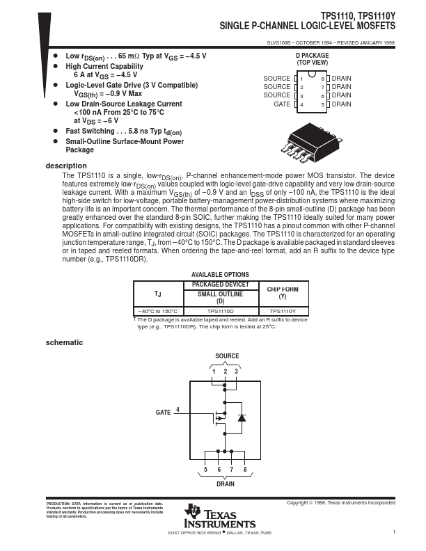 TPS1110Y