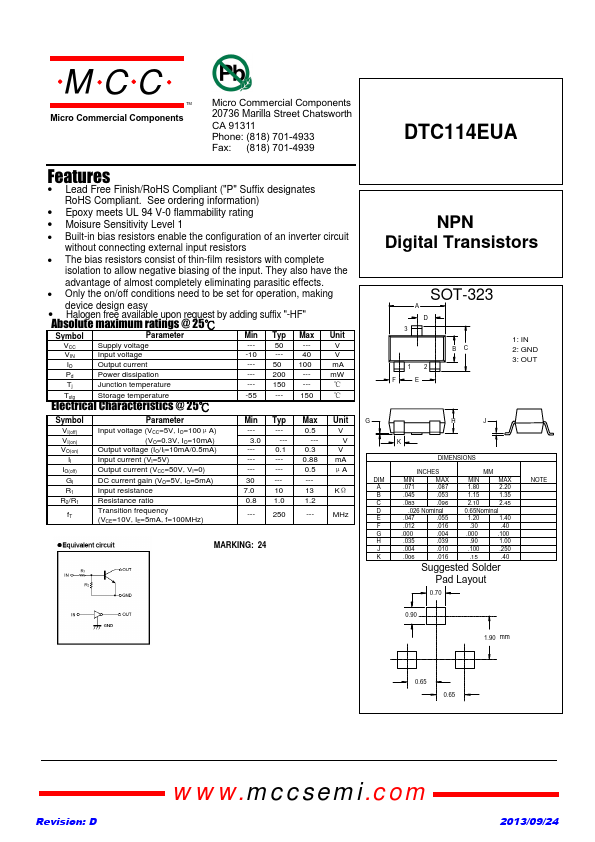 DTC114EUA