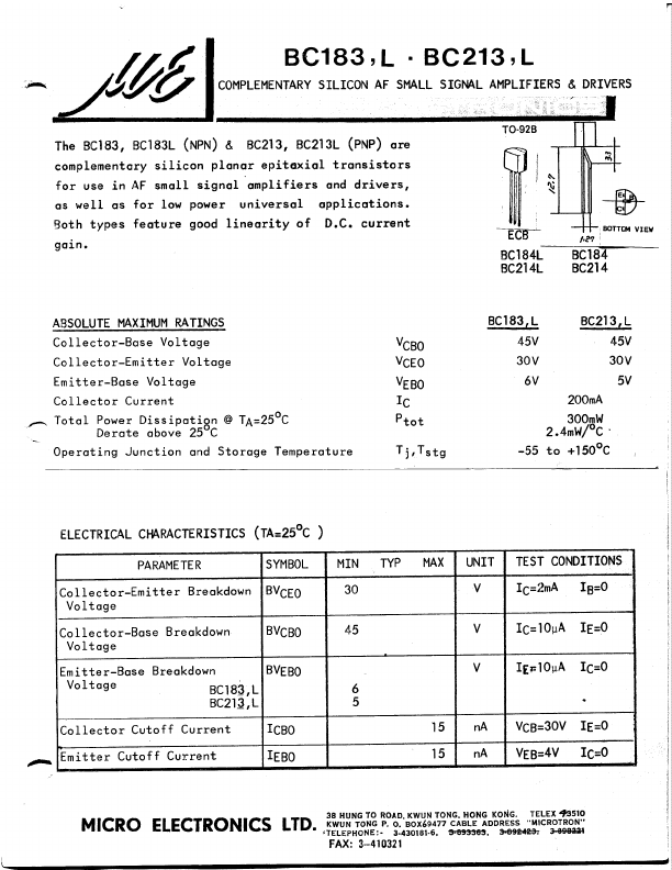 BC213L