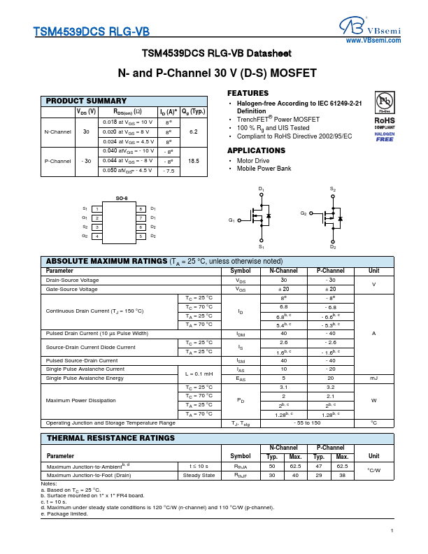 TSM4539DCS-RLG