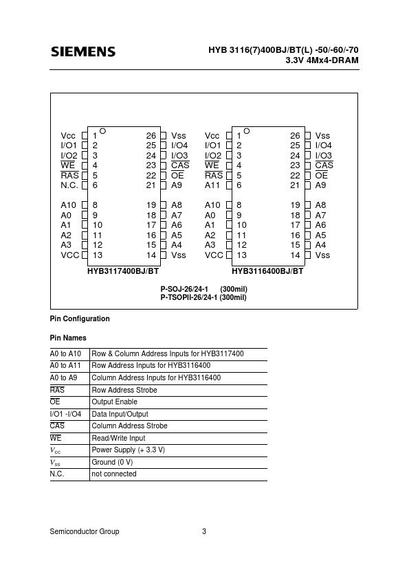 HYB3116400BJ-60