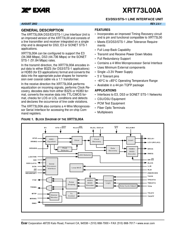 XRT73L00A