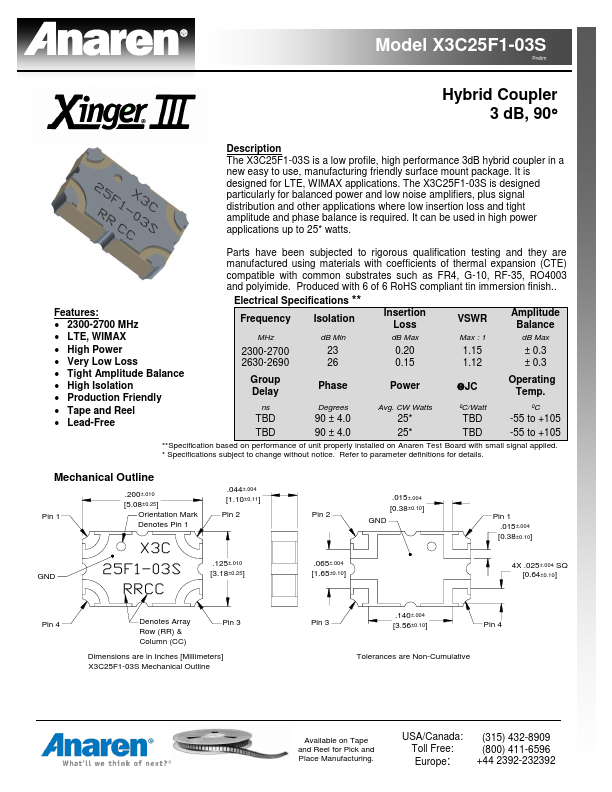 X3C25F1-03S