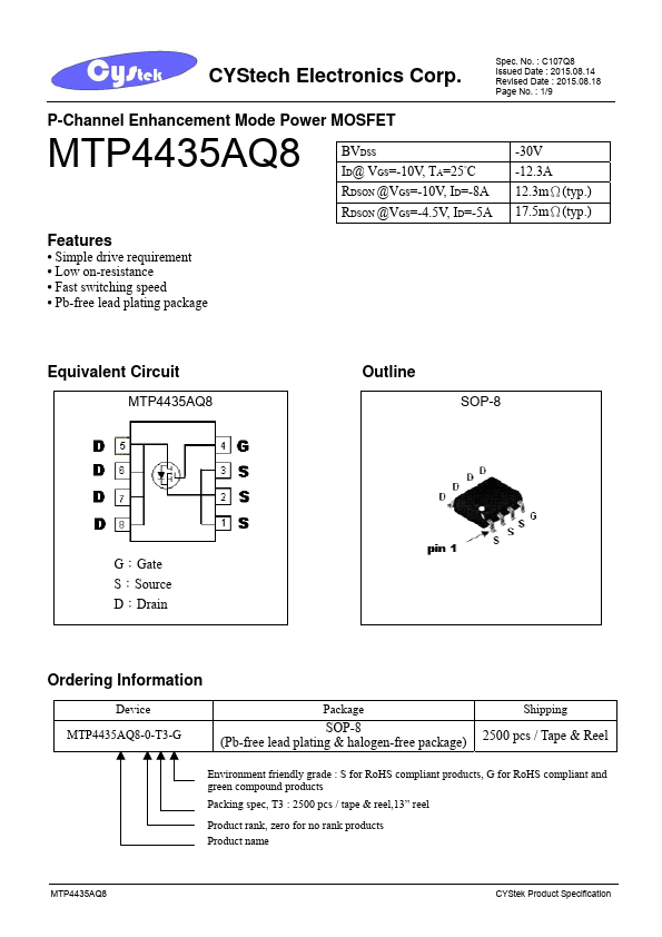 MTP4435AQ8