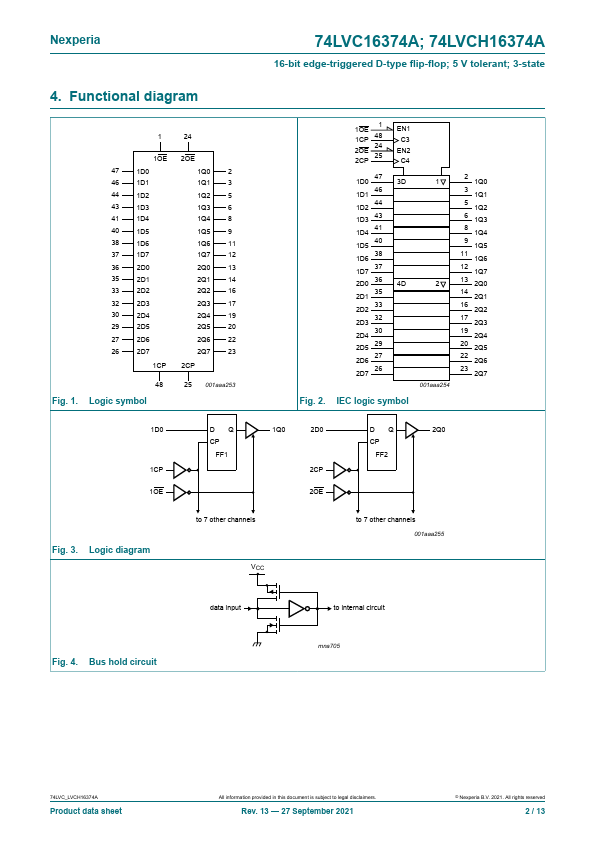 74LVCH16374A