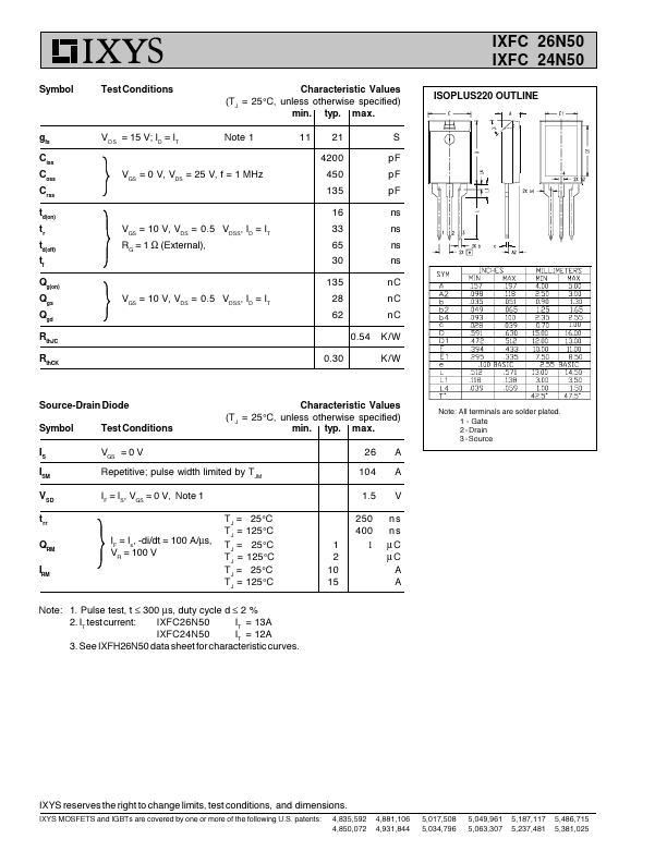 IXFC24N50