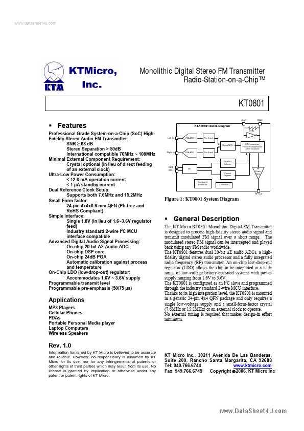 KT0801