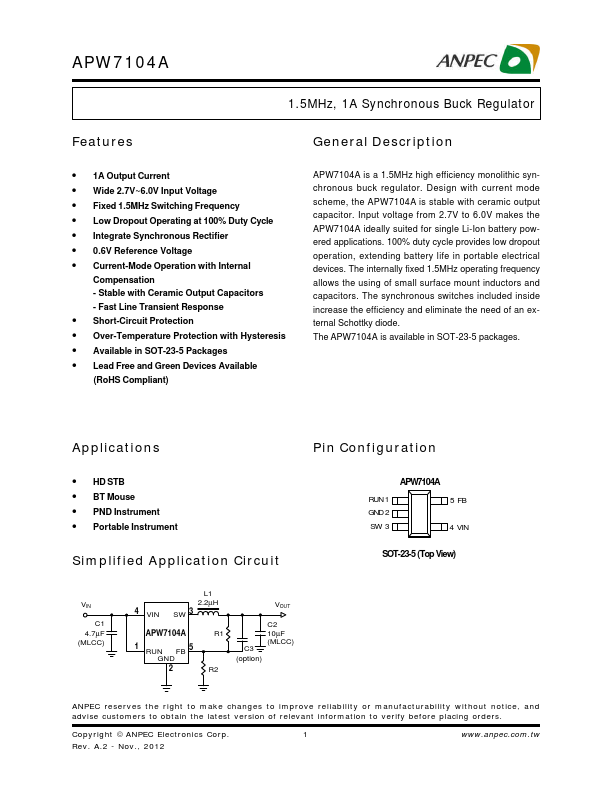 APW7104A