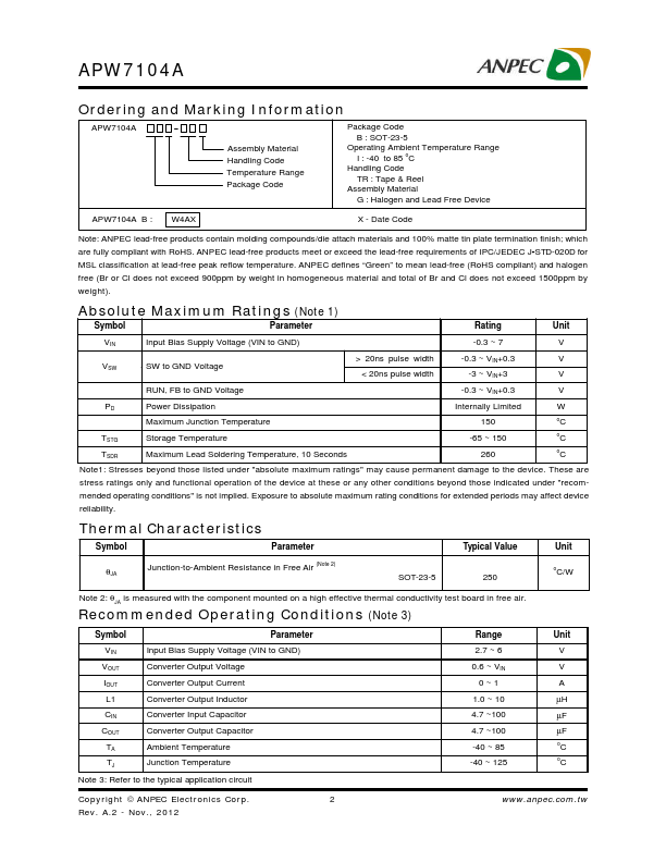 APW7104A