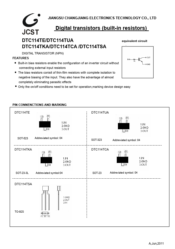 DTC114TCA