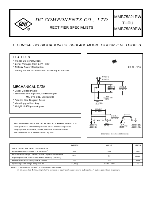 MMBZ5240BW