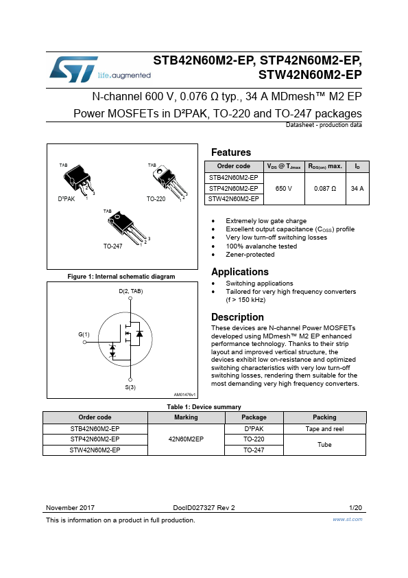 STB42N60M2-EP